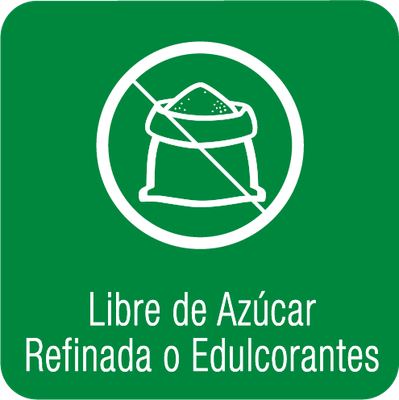 Libre de Azúcar Refinada o Edulcorantes